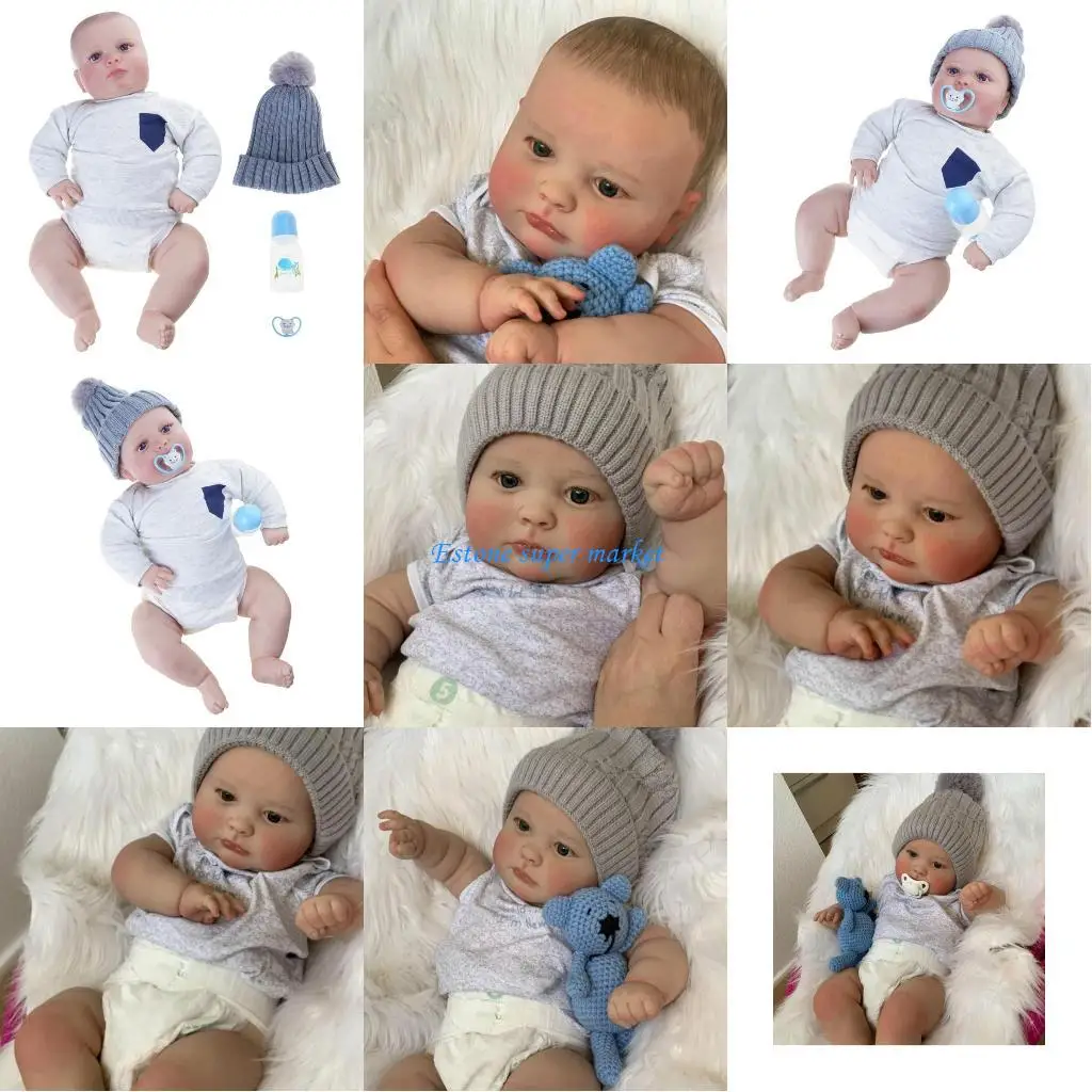 

090B Reborns Doll Simulation Baby Silicone Doll Toy Reborns Doll Diaper Cloth Body Vinyl Kids Diaper Girl Dolls