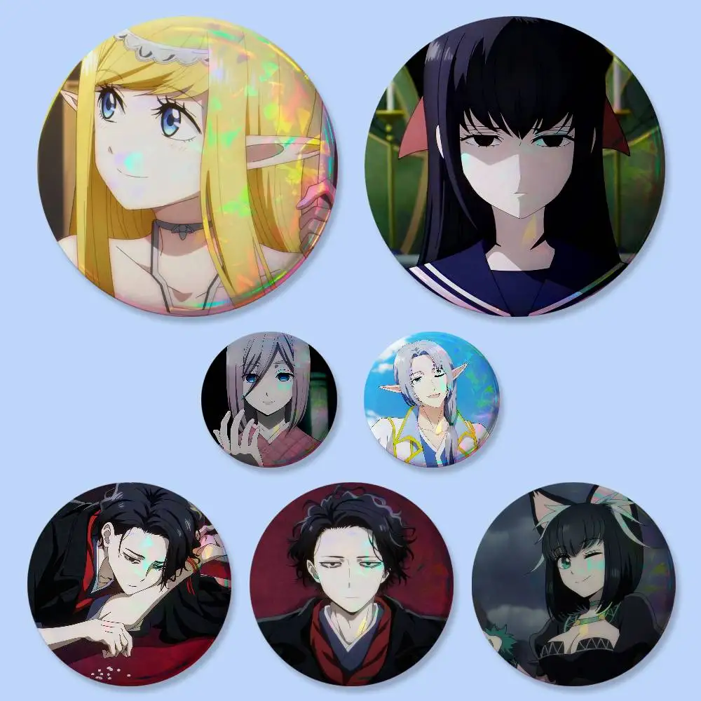 1 Stück 'In Anderer Welt Keinmehr Erlaubt' Anime-Abzeichen 25 32 44 58 75 mm Runde Cosplay-Anstecknadel Taschendekoration Freunde-Geschenke Brosche Souvenir