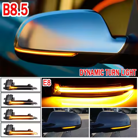 LED Dynamic Indicator Blinker Side Rear-View Mirror Indicator Turn Signal Light For Audi A4 A5 B8 B8.5 A3 8P Q3 A6 C6 S6 A8 8K