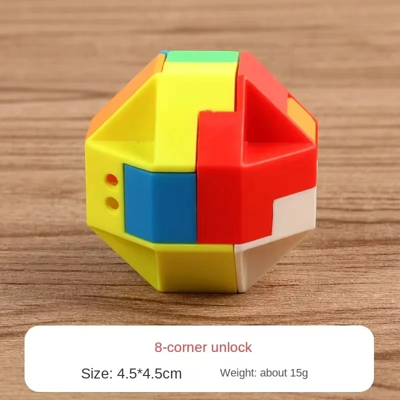 3D Puzzle Luban Lock Keychain Brain Teaser Game Magic Cube Intellectual Children Educational Toys for kids Adult Antistress