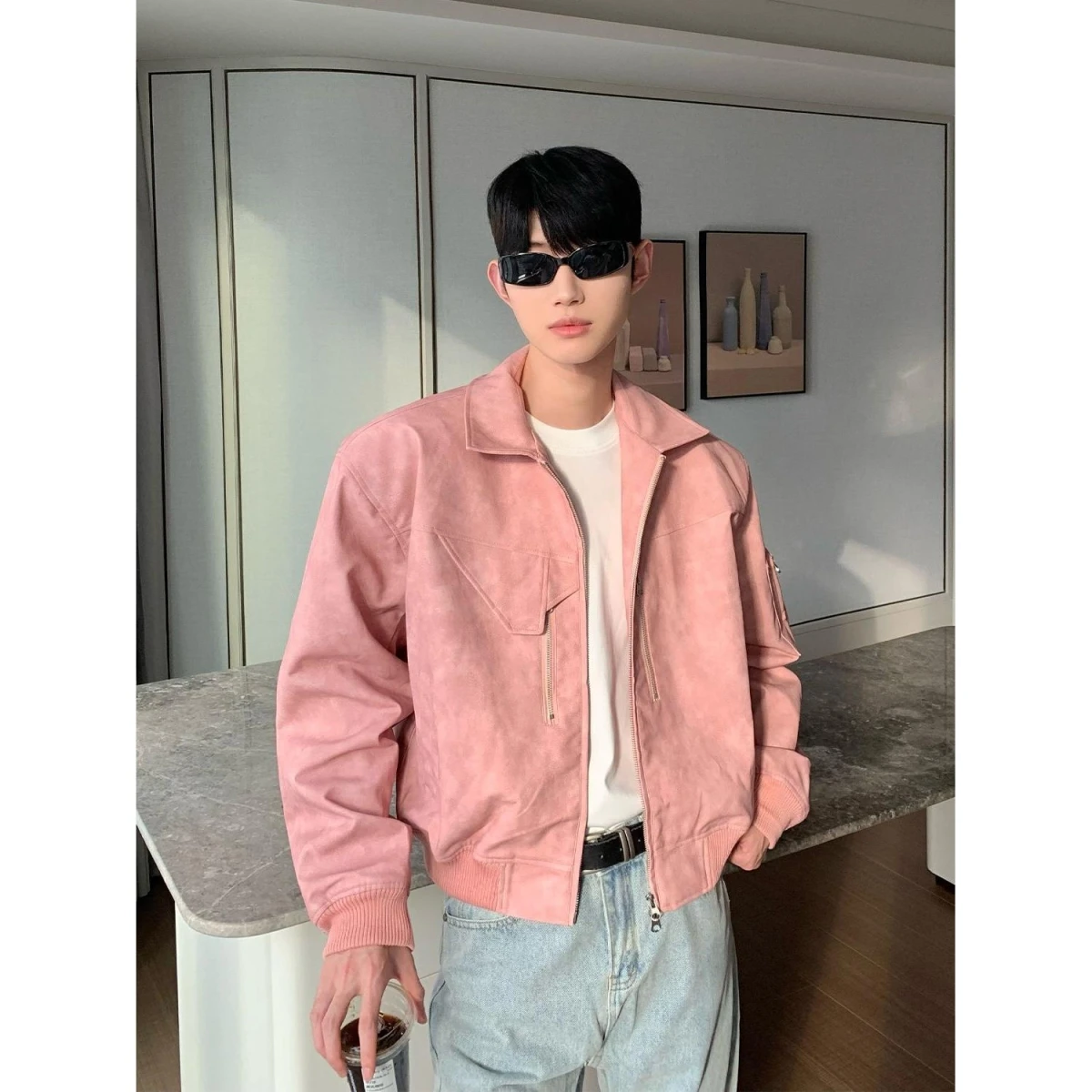 

Кожаная куртка для мужчин, весна-осень, модный дизайн, крутой и харом, молодежная энергетическая повседневная одежда, зимняя верхняя одежда