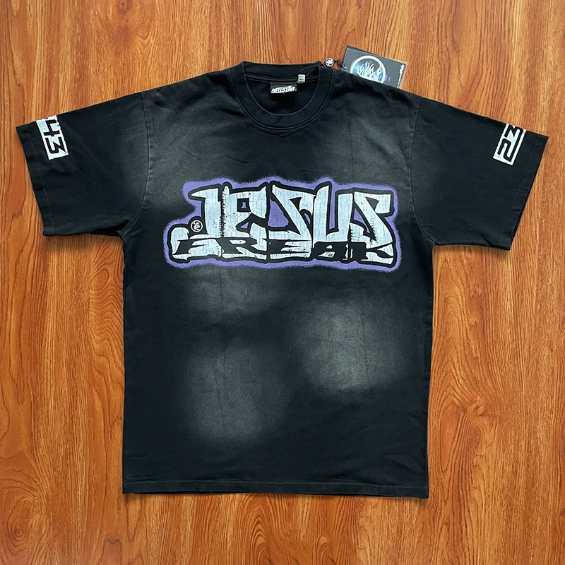 

STUDIOS loween Series Pure Cotton Waed ort Sve T-irt Youth Faion Summer Casual round Ne Top for Men