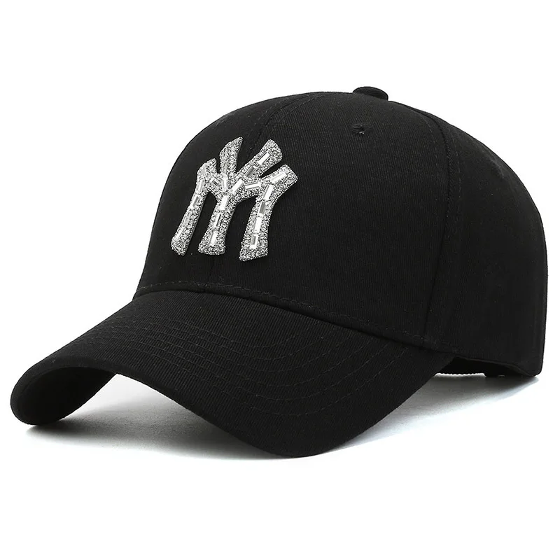 Neue MY Diamond Studded Damen-Baseballmütze, Outdoor-Sporthüte, modische und trendige, lässige Entenzungenkappen für Herren – Detail 9