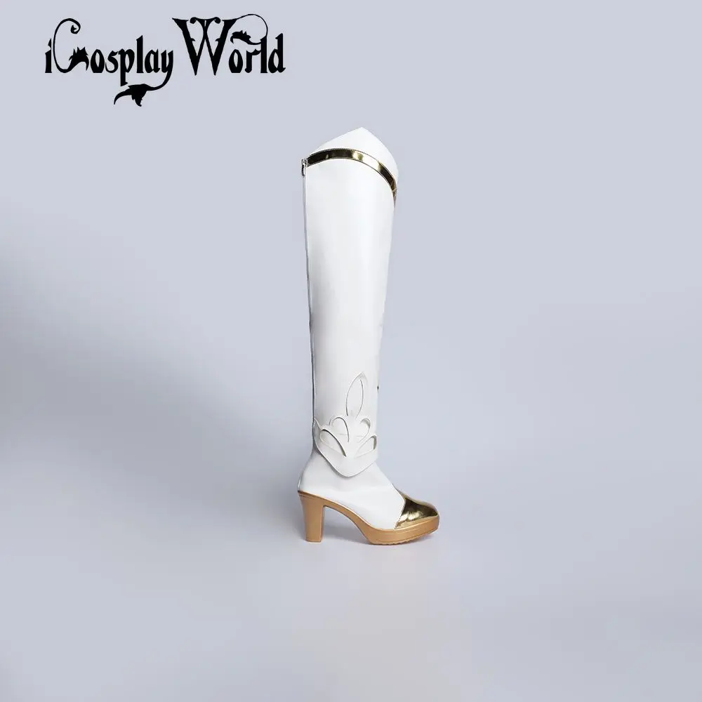 GenshinImpact Lumine-Botas de Cosplay, Anime cómico, juego de fiesta de Halloween, zapatos de Cosplay, accesorios