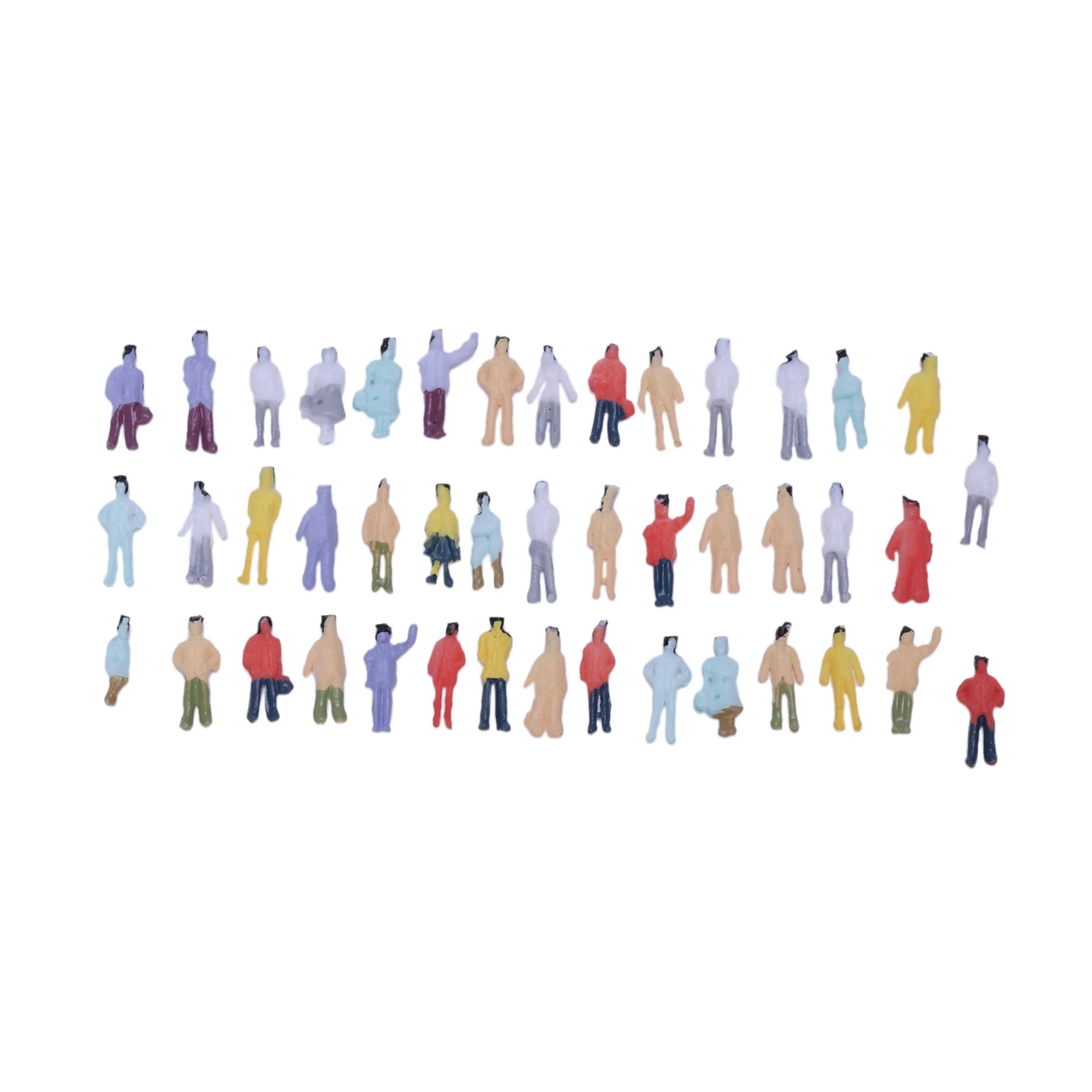 New 300Pcs Painted Model Train People Figures Scale N (1 to 150)