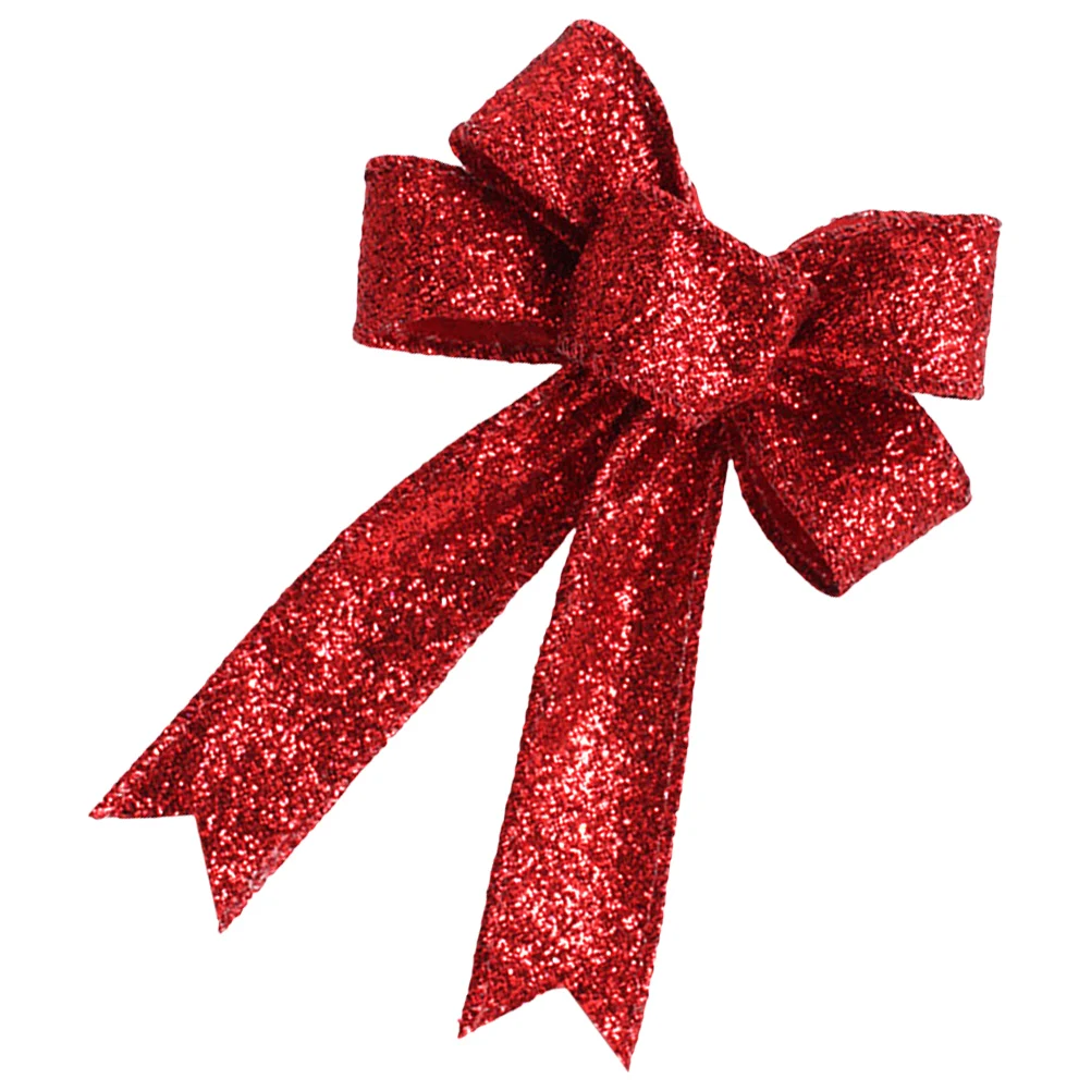

Bow Decoration Hanging Ornament for Christmas Artificial Decorative Xmas Tree Wreath High Quality Bowknot Red