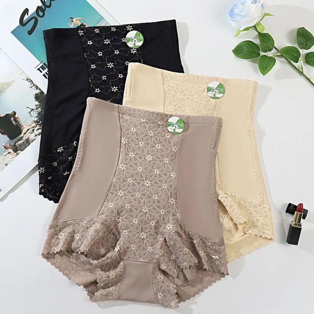 

Mesh Flower Slimming Shapewear Shapers Seamless Body Shaping Panties High Waist Belly Contracting Butt Lifting Briefs Ladies