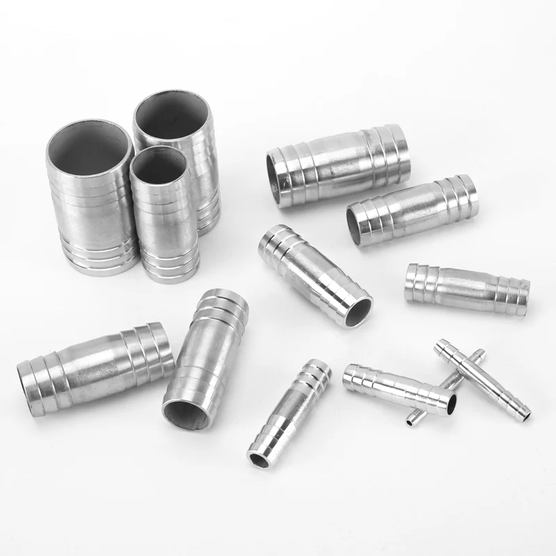 

Hose Barb Straight 6/8/10/12/14/16/18/20/22/24/28/34/38/41mm 304 Stainless Steel Pipe Fitting Connect Water/Gas/Oil Tube Jointer