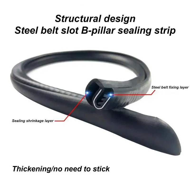 Car Door Seal Strip Weatherstrip Car Door Edge Protector 31Inch Auto Rubber Weather Draft Seal Strip Weatherstrip Car Door Edge