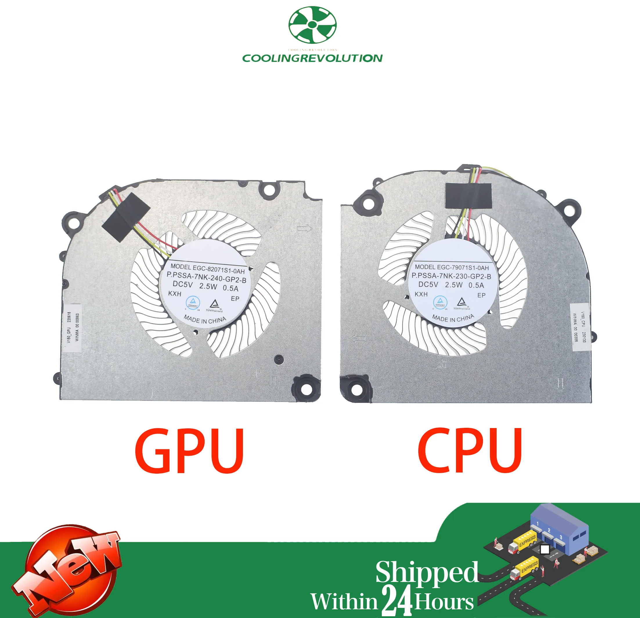 Kipas pendingin GPU CPU Laptop dcdcdc5v 1.0A 4-Pin