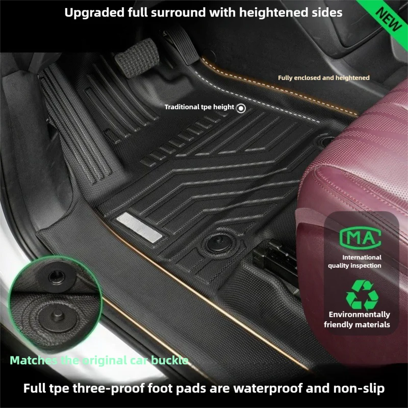 NEW TPE Floor Mats 5D For BMW 2 Series 2014-2022 F22/F23 /M2 F87 2-door coupe Full Coverage LHD ICEV Accessories