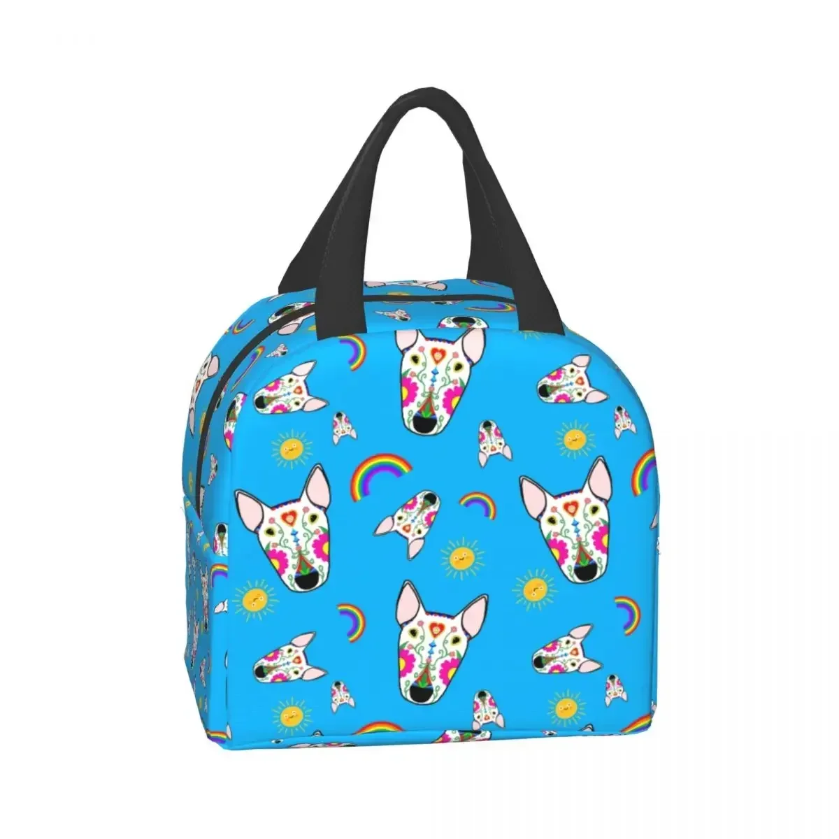 Mexican Bull Terrier Dog Lunch Box for Women Multifunction Thermal Cooler Food Insulated Lunch Bag School Children Student image 3
