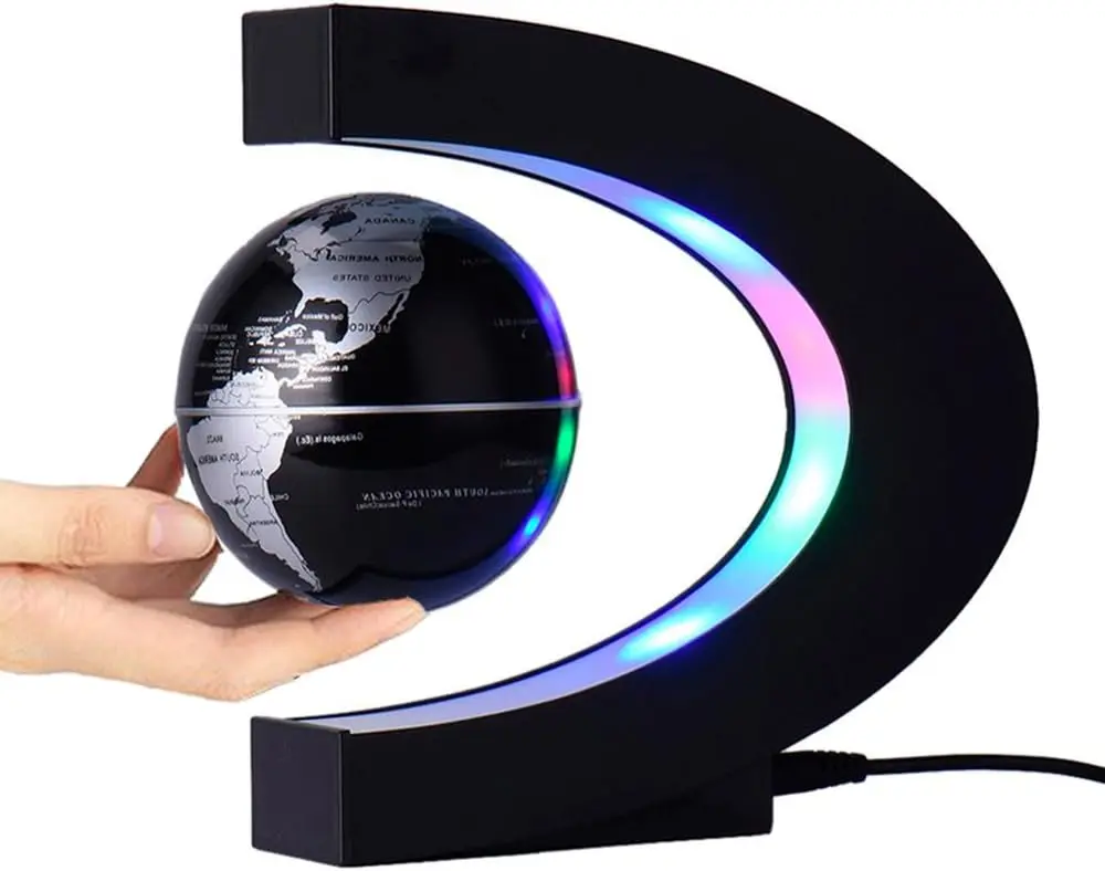 

Светодиодный левитирующий глобус с магнитной левитацией, 3-дюймовая карта мира для декора стола