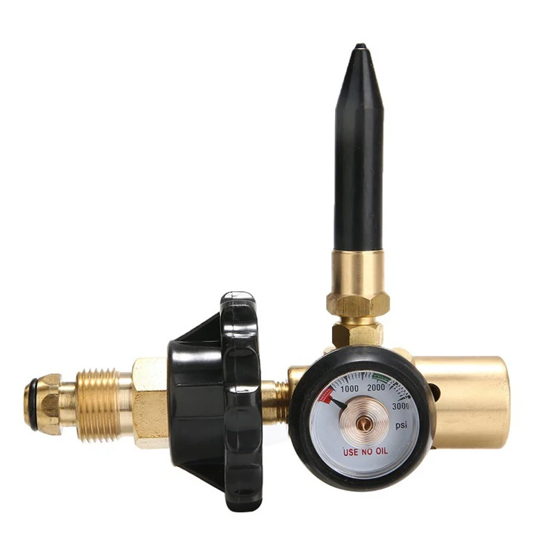 

G5/8 CGA580 Valve All Brass Medium Duty with Handwheel Helium Balloon Pressure Reducing Valve Helium Inflator Tool