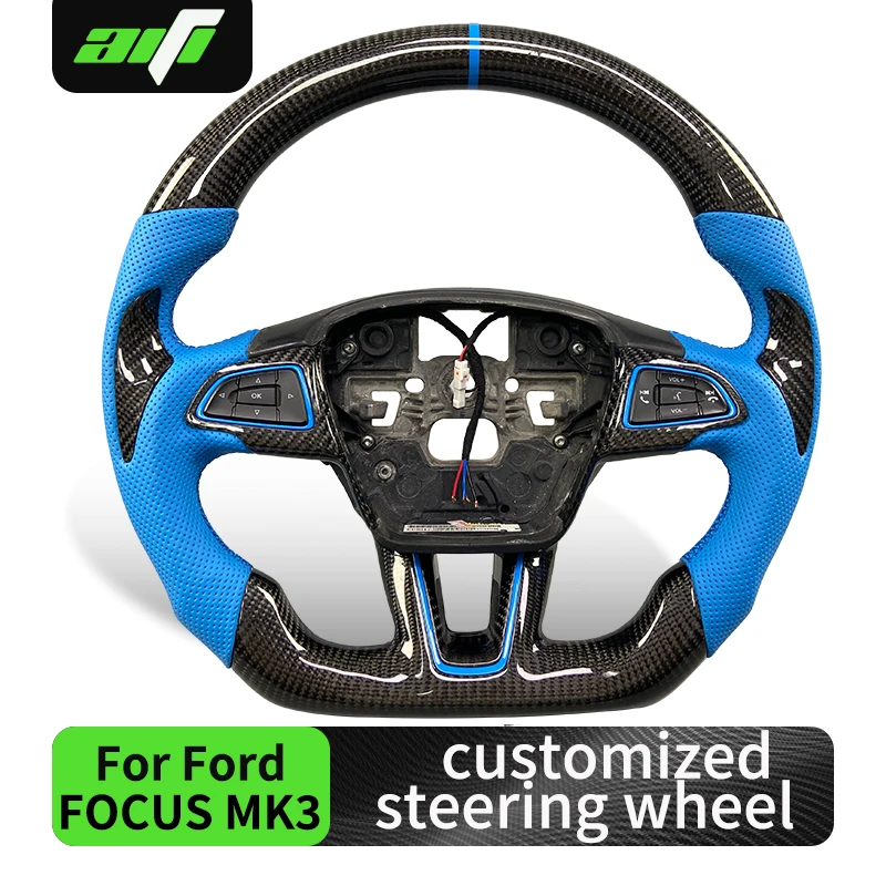 

Fit for 2018-2021 Ford Focus MK2 MK3 MK4 ST RS Mk3 carbon fiber steering wheel, personalized steering wheel