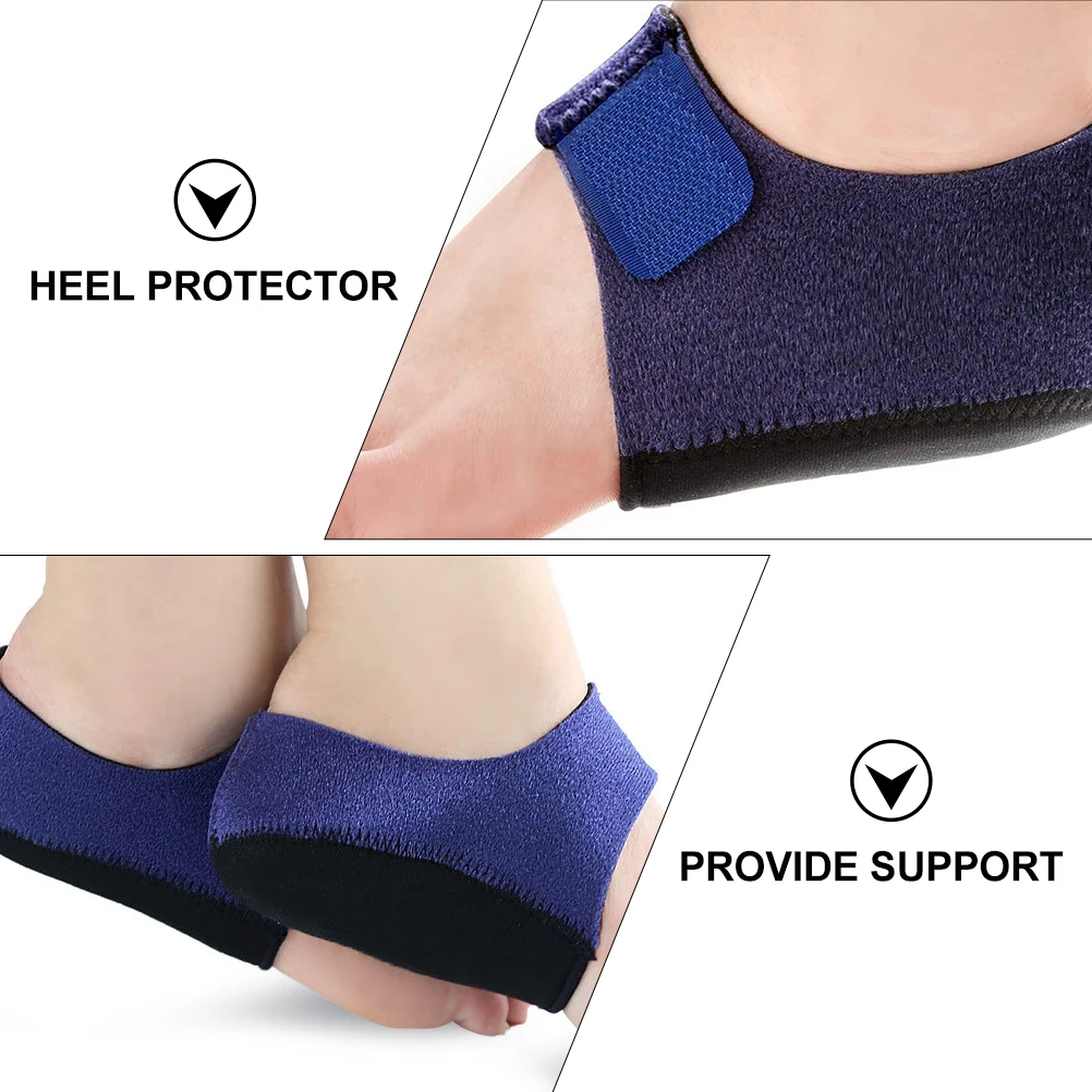 Hielbeschermers Kussenkussens Blauw Ondersteunende gelhoes Voetverzorgingshulpmiddel Hielpijnverlichting Antislip enkelsteun Ademend