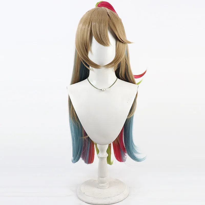 Anime Game Bazooka Girl Cosplay Wig Halloween Carnival Party Props Synthetic Hair Heat Resistant Fiber + Wig Cap