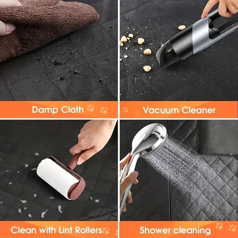 Dog Car Seat Cover for Pets 100% Waterproof Seat Cover Hammock Scratch Proof Nonslip Durable Soft Back Seat Cover for Cars Truck 10 best sales pet car seat cover - №1