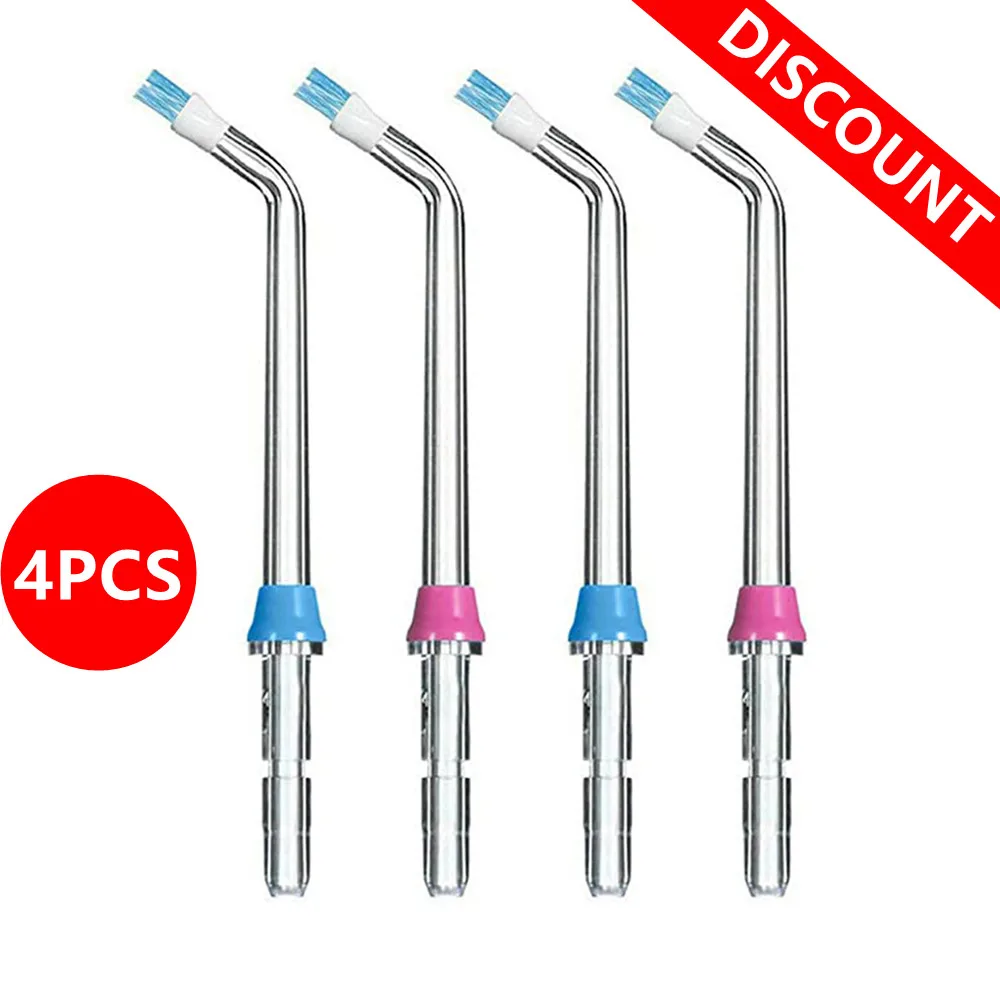 4pcs Oral Hygiene Accessories Nozzles for Waterpik Dental Plaque Nozzle WP-100 WP-450 WP-250 WP-300 WP-660 WP-900