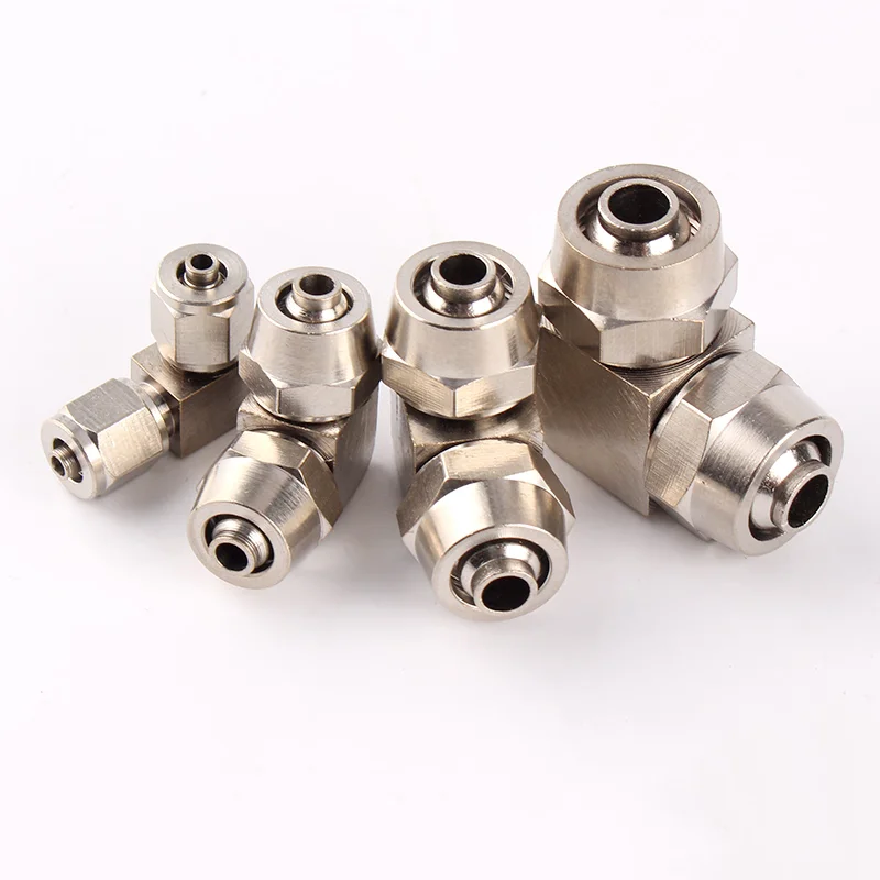 1 peça conector rápido de ar pneumático de níquel banhado a cobre fotovoltaico para tubo de mangueira od 4mm 6mm 8mm 10mm 12mm 14 16mm conexão de junta rápida