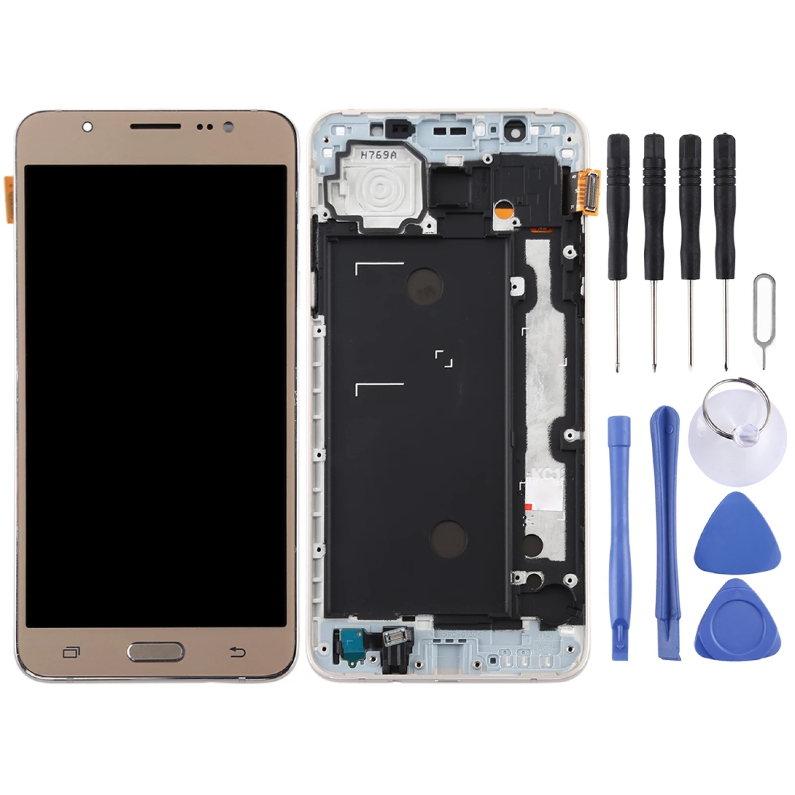 TFT LCD Screen for Samsung Galaxy J7 (2016) / J710F with Digitizer Full Assembly with Frame