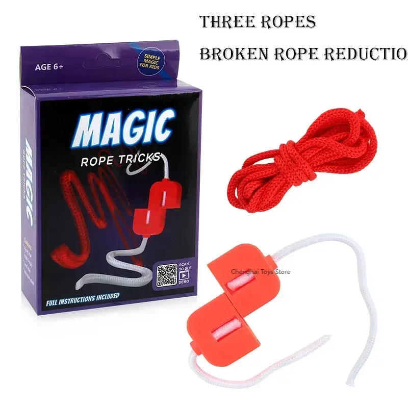 Magical and interesting Close-up stage Magic Trick Magic Props Rope Broken rope reduction Adult interaction Children Toys