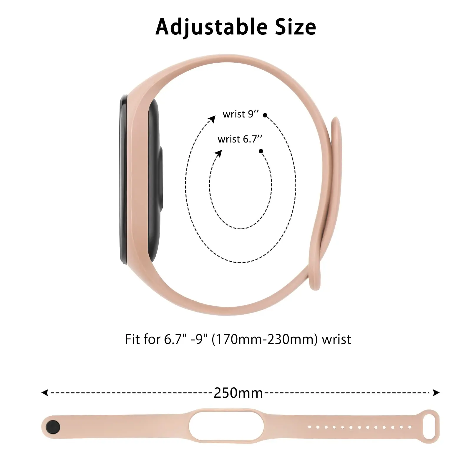 Bracelet for Mi band 7 Strap Sport Silicone Miband4 miband 5 Wrist correa Replacement Wristband for xiaomi Mi band 3 5 6 4 strap