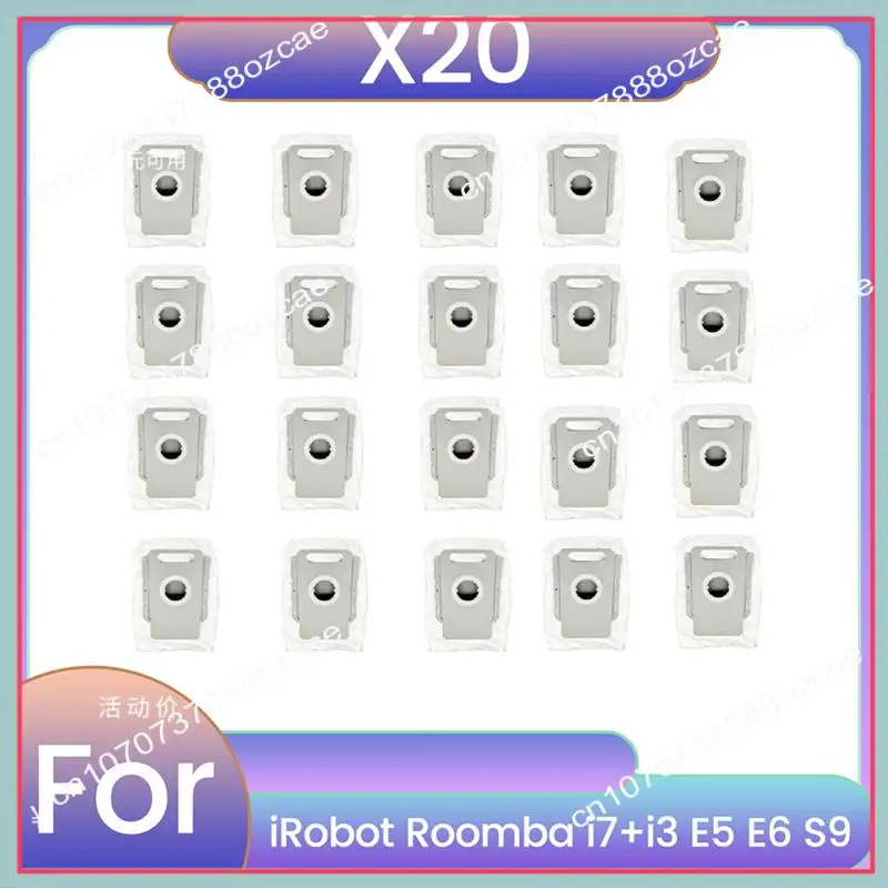 A26P 20 قطعة كيس لجميع الغبار فراغ ل اي روبوت رومبا I7 + I3 E5 E6 S9 اكسسوارات عدة كفاءة التنظيف المنزلي الملحقات