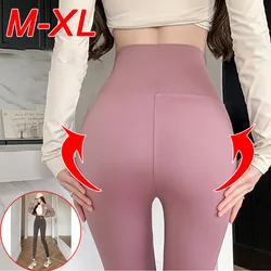 M-XL Shark pants women wear spring autumn winter thin high-waisted belly lift hip yoga tights small feet black leggings
