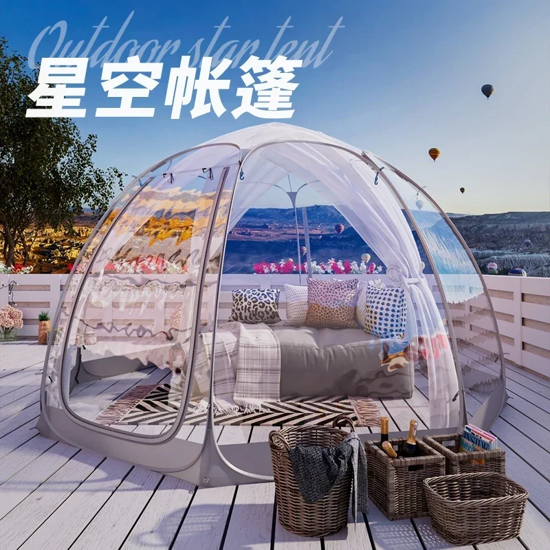 Bubble house outdoor transparent tent sun room canopy child night market stall lantern mobile outdoor starry sky room