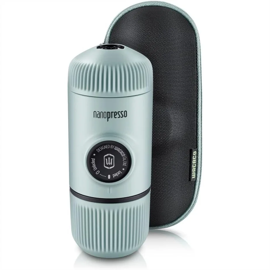 Portable Espresso Maker with Protective Case, Mini Travel Coffee Machine, Manual Operation, Perfect for Camping, Travel and