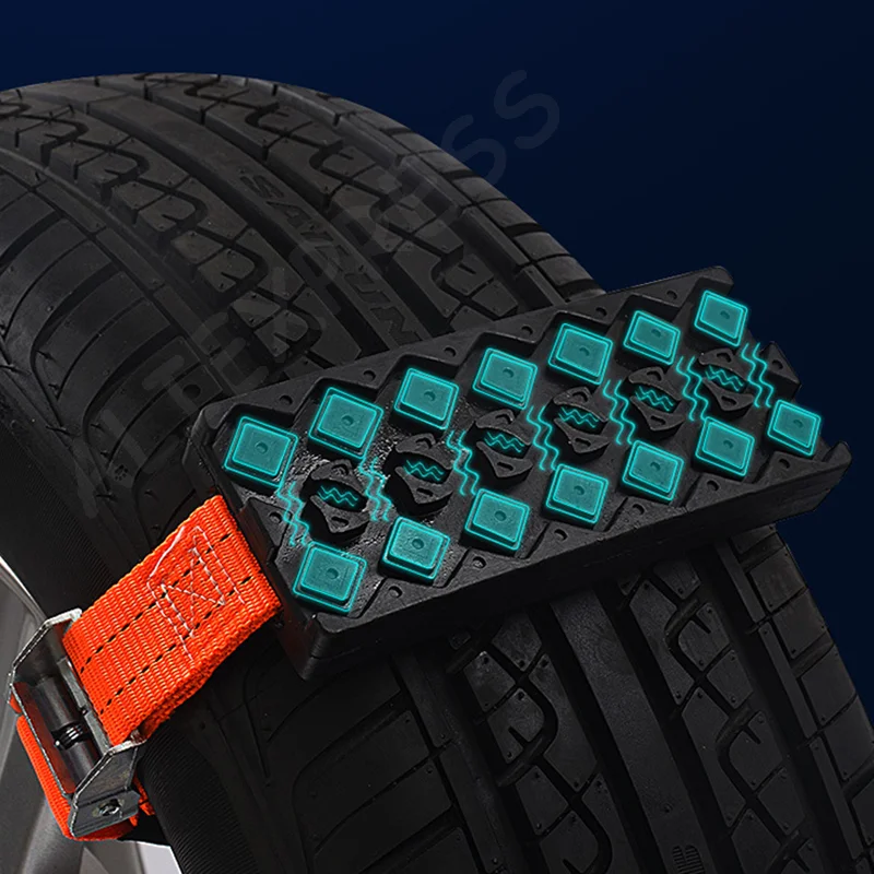 New Mud Sand Snow Tire Ladder Off-Road Vehicle Emergency Tracks Chain Non-Slip Traction Mat Car Recovery Traction Boards - view 5
