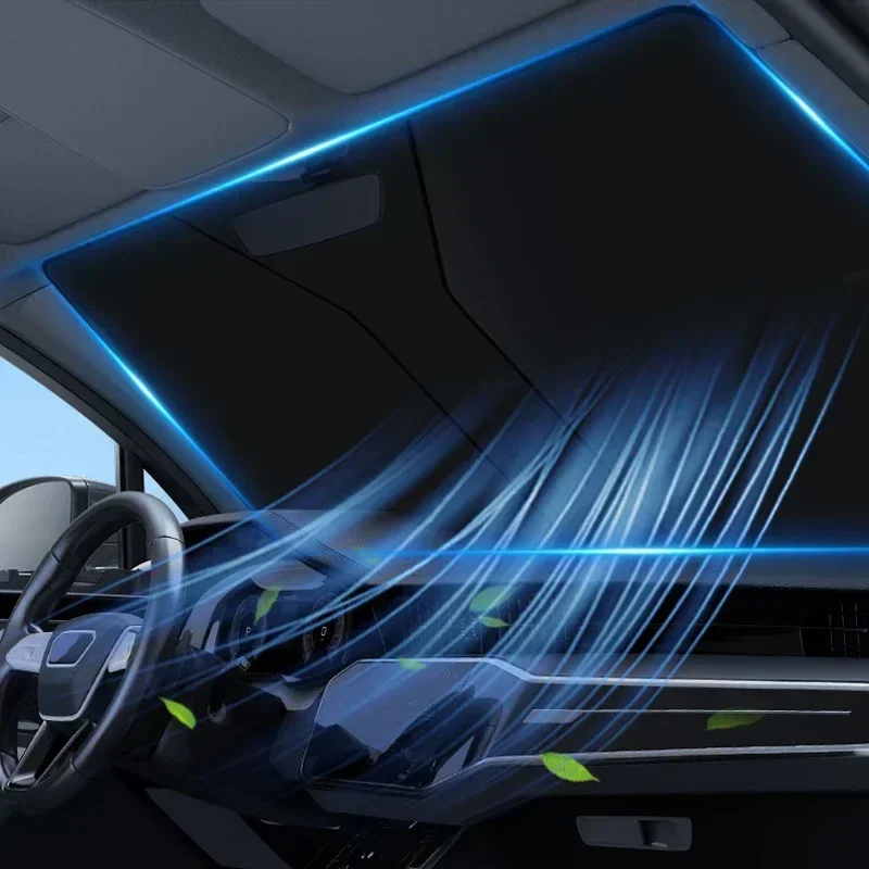 Car Front Window Sunshade Cover Sun Shade Windshield Visor Windscreen Folding Auto UV Protection Curtain Styling Accessories image 4