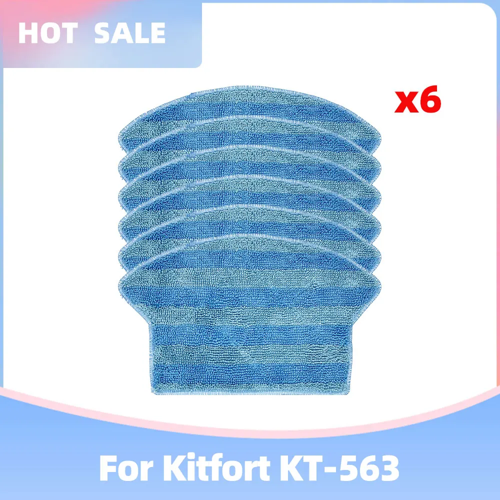 Compatible For Kitfort KT-563 Robot Vacuums Side Brush Hepa Filter Mop Cloths Rag Replacement Spare Part Accessories