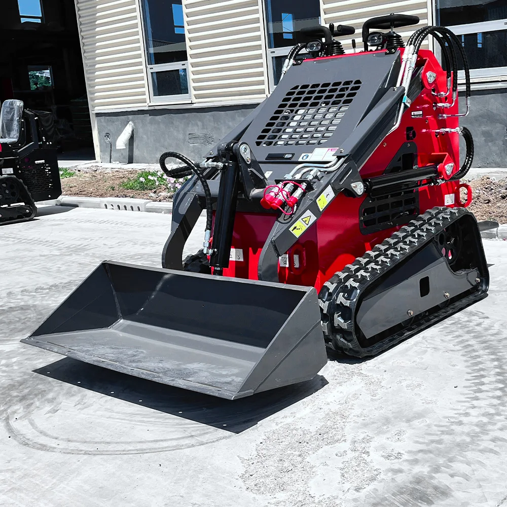 Top Rated CE EPA 500kg 800kg Mini Skid Steer Loader Multi-functional Wheel Skid Steer Attachment Compatible for Construction