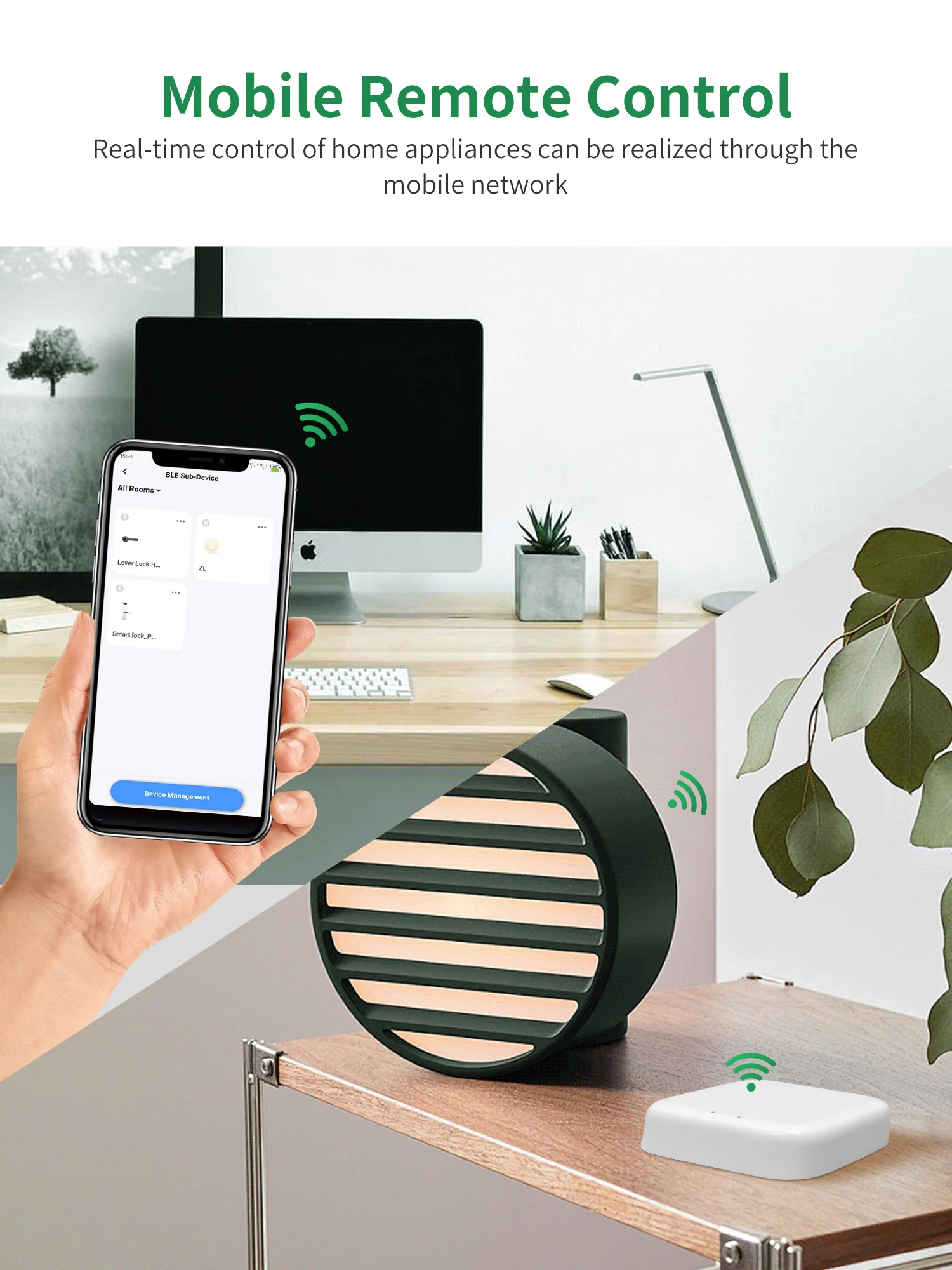 Bramka Zigbee Hub Tuya Smart Home WIFI Bluetooth Bezprzewodowa Bramka Wielofunkcyjna Aplikacja Smart Life Współpracuje z Alexa i Google — 2