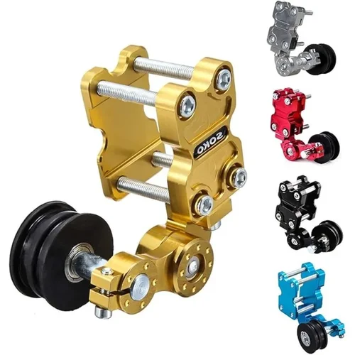 Imagen 2 del producto Ajustador Universal para motocicleta, tensor de cadena de rueda, tensor de rodillo para Motocross, Chopper, ATV