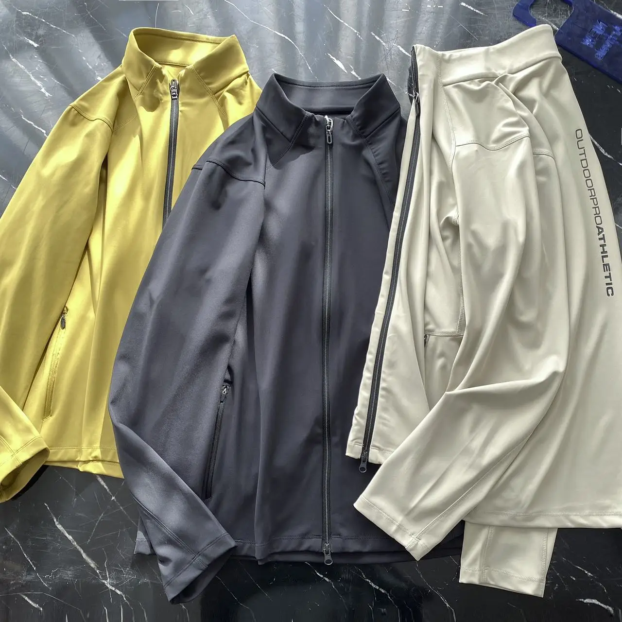 

Outdoor Knitted Sport Open Cardigan Jaet Men Women Comfortable Elastic Breathable Stand Collar Cycling Top Trendy