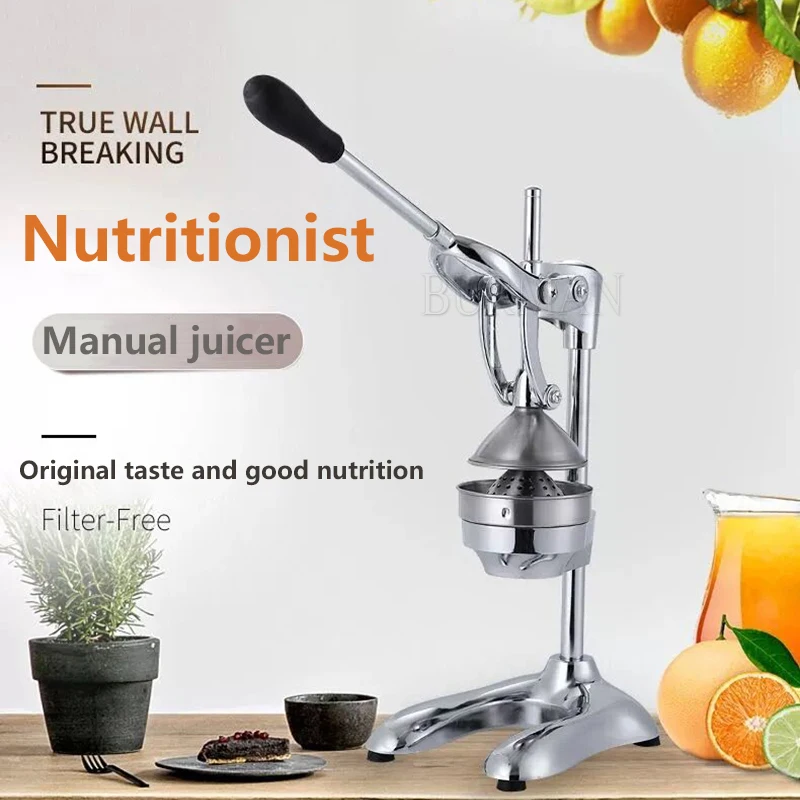 Prensa manual espremedor de frutas cítricas profissional espremedor de frutas cítricas máquina espremedor de limão de aço inoxidável