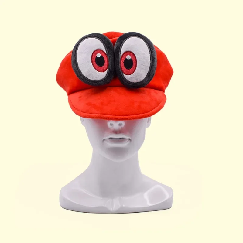 Gorras de Mario Bros Odyssey, gorra de béisbol de dibujos animados, gorras cálidas de invierno de algodón, accesorios de Cosplay para niños