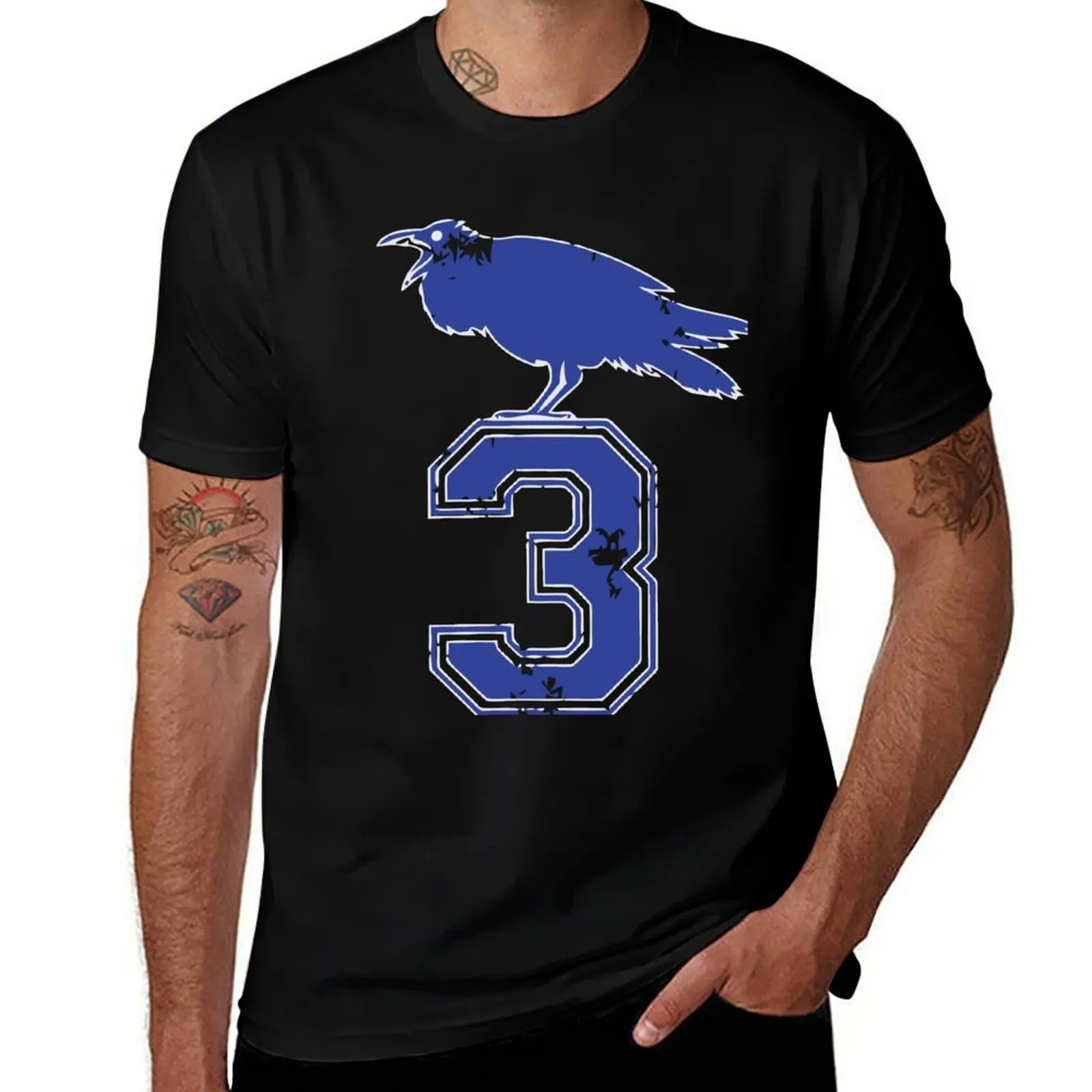 

Raven number 3 T-Shirt essential t shirt heavyweights vintage t shirts animal prinfor boys Men's t shirts