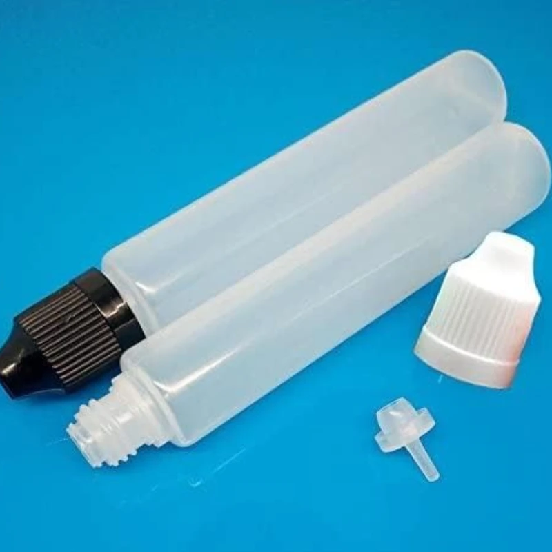 Bouteille d'huile à presser pour crayon Long, 30ml 50ml, 10 pièces, adaptée à la distribution d'encre d'huile liquide