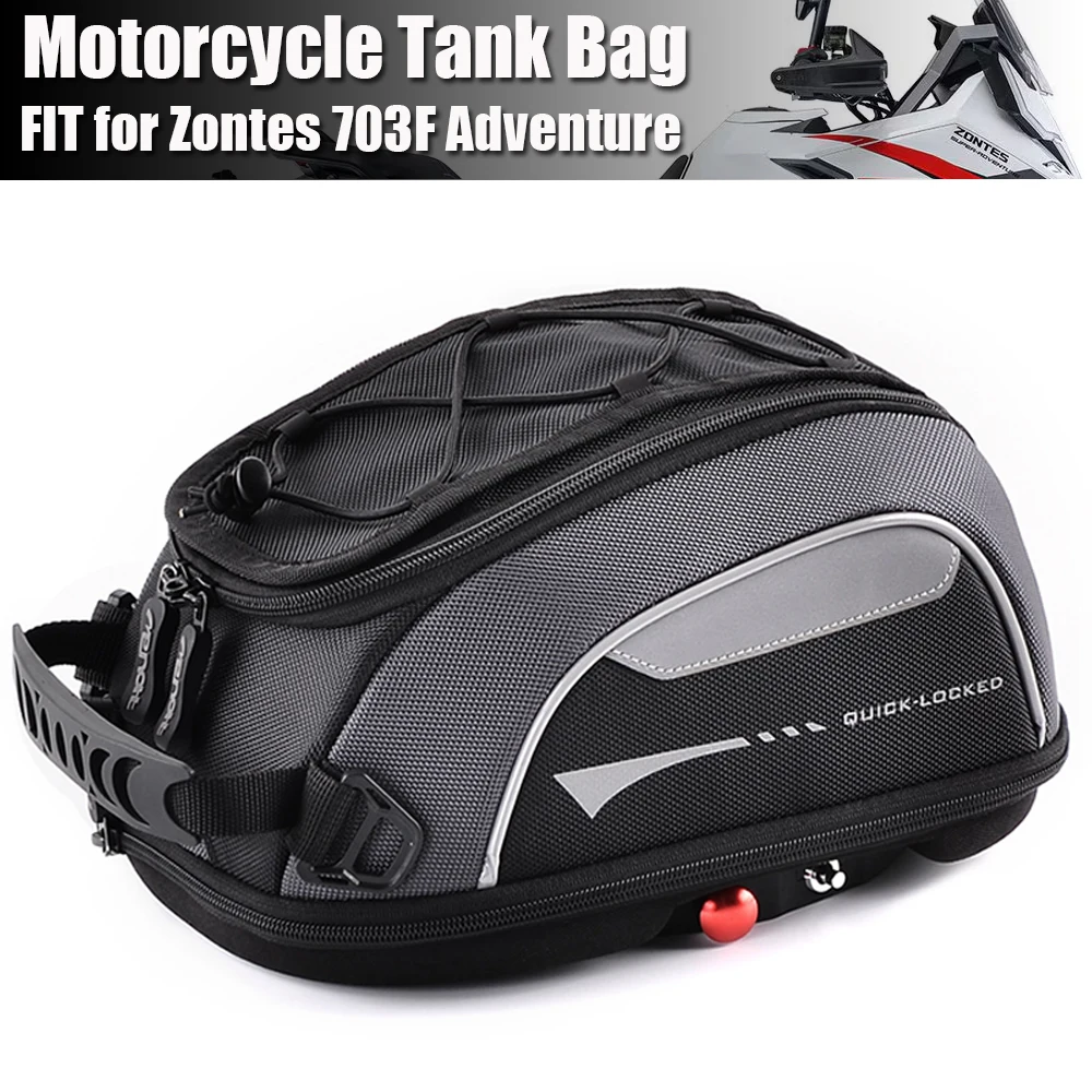 For ZONTES 703F Adventure 703 F Motorcycle Tank Bag Racing Travel Luggage F703  Rotation Locked  Anti Theft Fuel Carrie Top Case