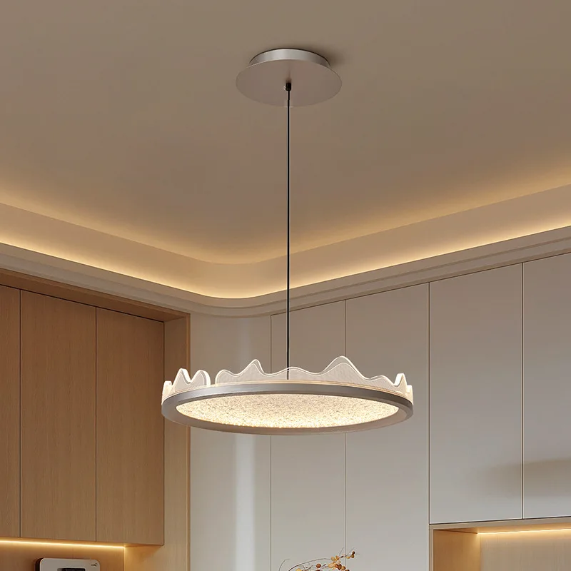 

SANDYHA Modern Italian Circular Pendant Light LED Lamp Living Room Dining Table Acrylic Lampshade Home Decoration Stylish