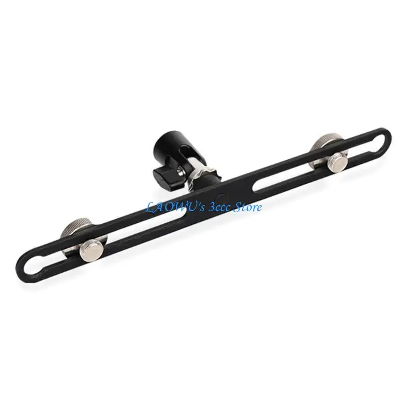 

Y8AD Microphone Double Holder 2Way Arm Double Heavy Duty Mic Clip Stereo Mount Brackets