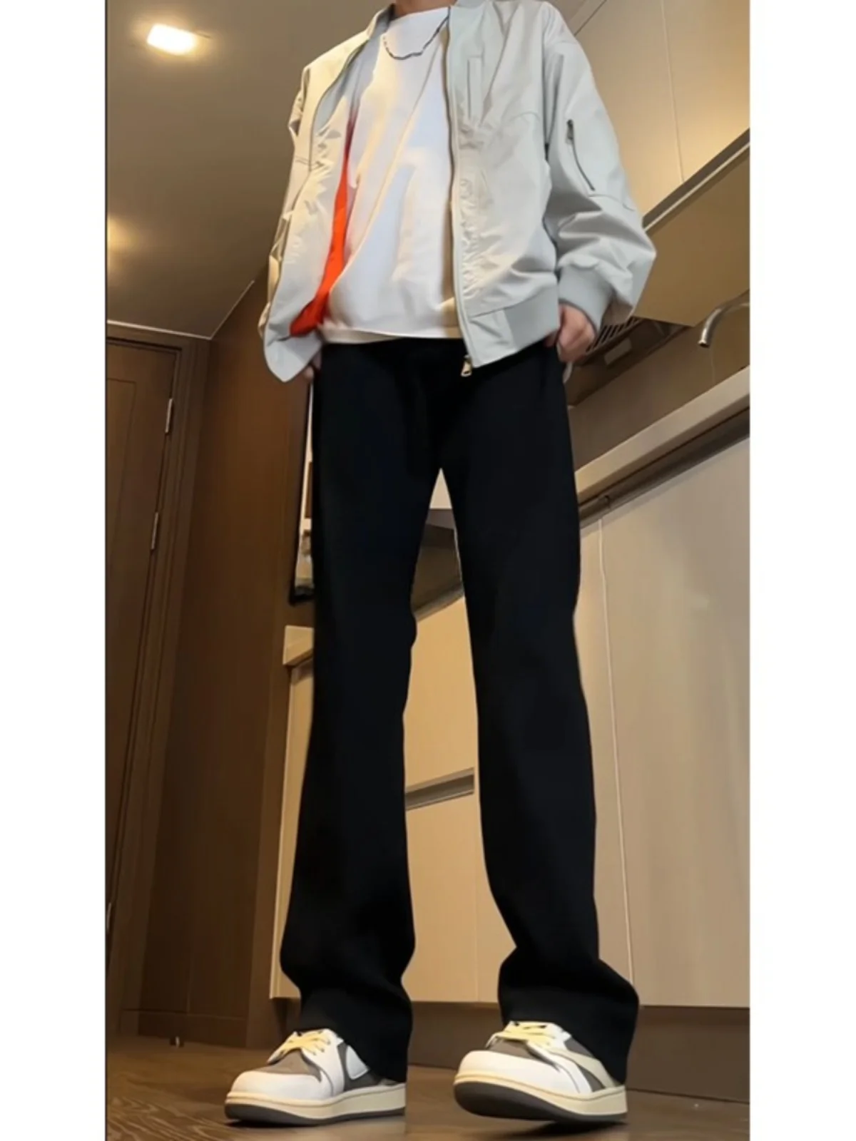 

Мужские джинсы Cleanfit Bla: зауженные, прямые, весна-осень, уличный стиль, средняя/низкая посадка, на молнии, повседневные, из денима