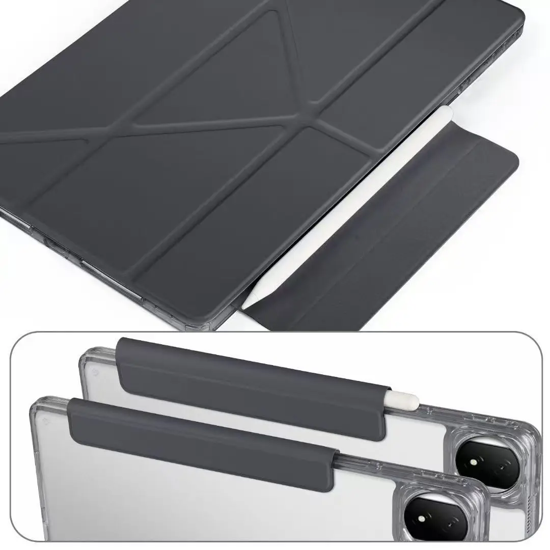 

Чехол Funda для iPad 11th Gen A16 Smart Fold, акриловый прозрачный жесткий магнитный чехол для iPad 11, 10, 11-го 10-го поколения, чехол