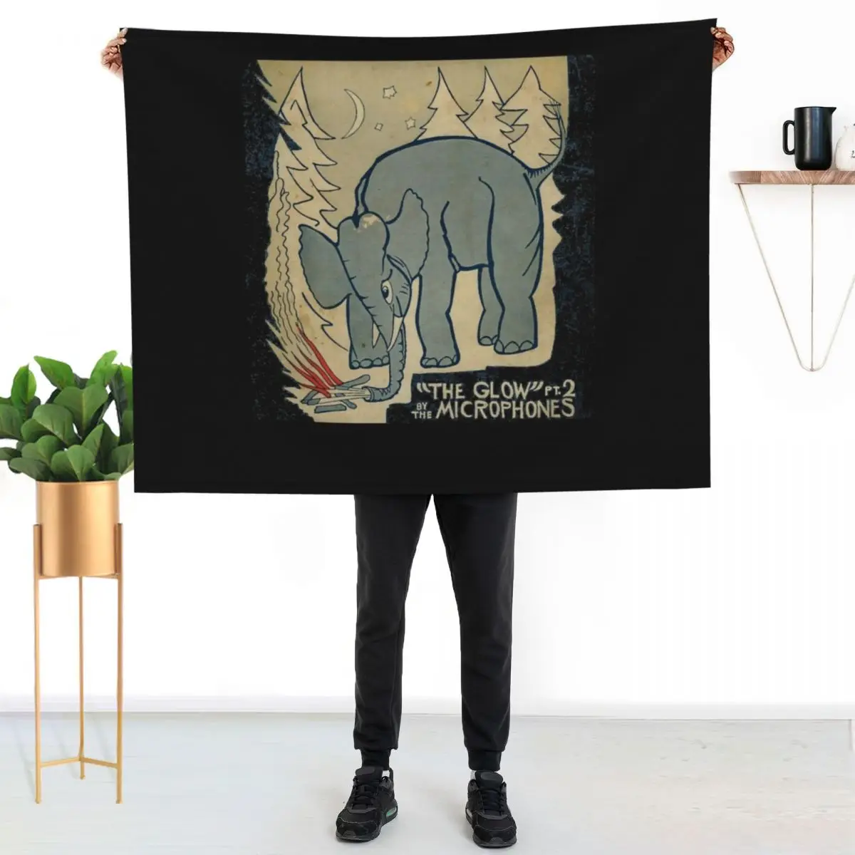 THE MICROPHONES Classic Throw Blanket Decorative Beds Bed linens Sleeping Bag christmas decoration Hairy Flannel Blankets