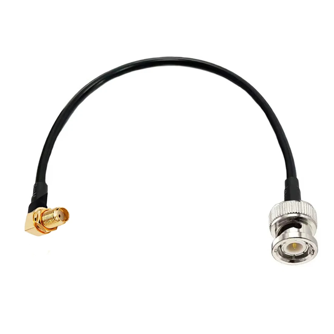 1PC SMA Female Jack Right Angle RA to BNC Male Plug Pigtail Cable Adapter RG58 50CM/100CM NEW