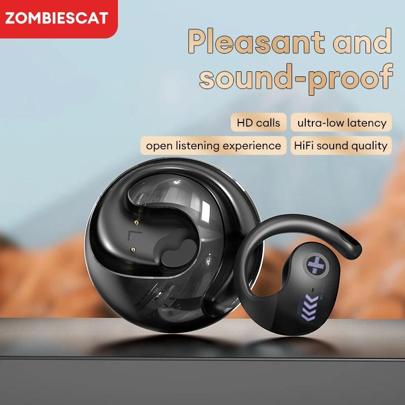 Choice ZOMBIESCAT QCWS-B7 Clip su auricolari Bluetooth auricolari a lunga durata della batteria modelli correlati alle chiamate HD X15 pro